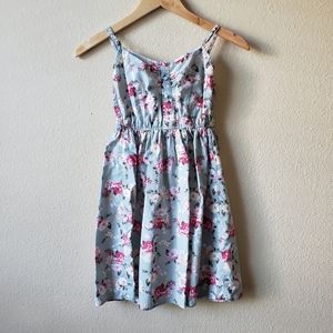 Floral Sun Dress mint green small baby doll dress